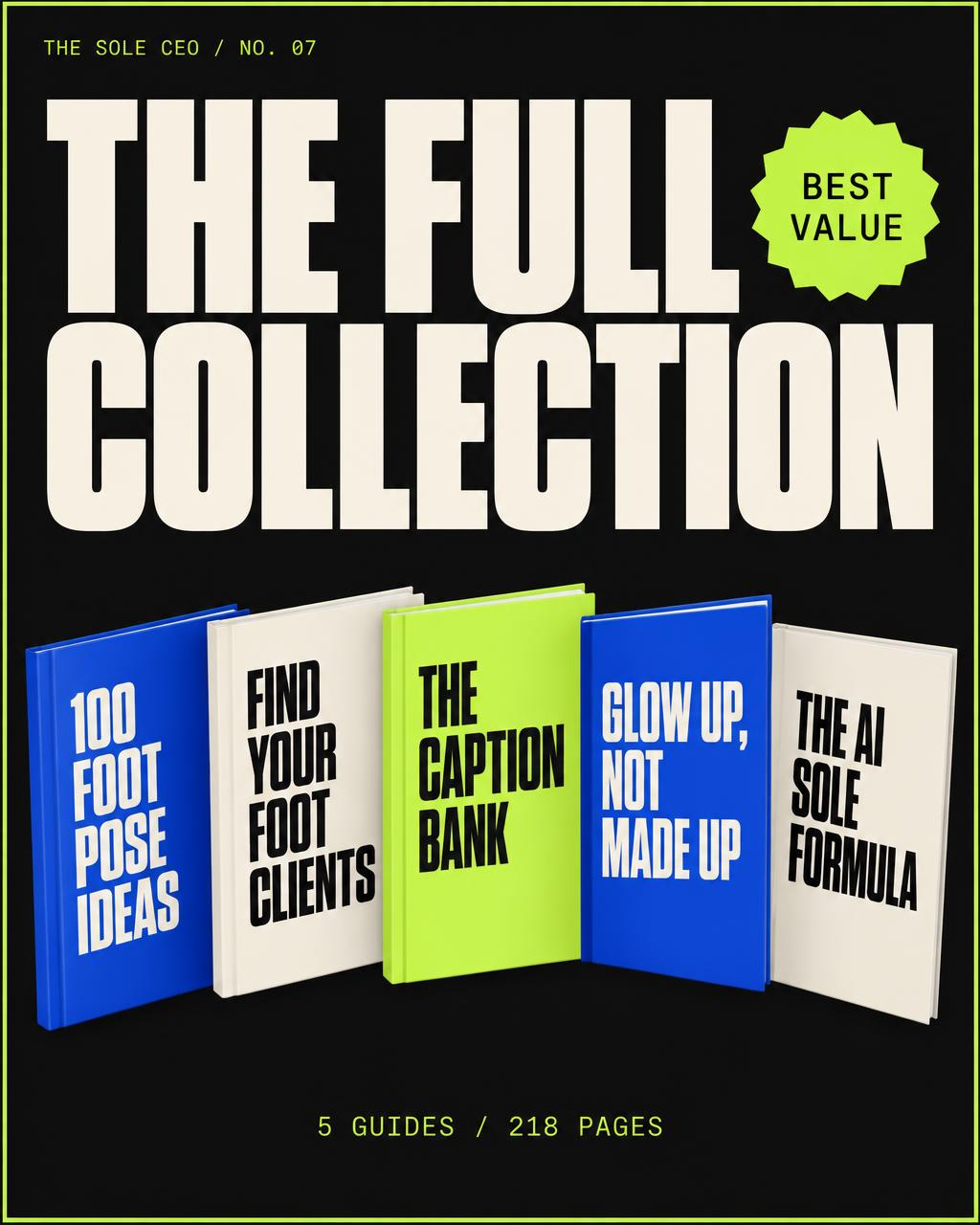Cover of THE FULL COLLECTION — 218 page PDF guide from The Sole CEO